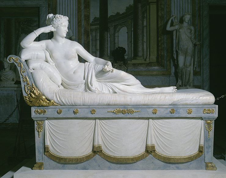 Antonio Canova, <Paolina Borghese Bonaparte come Venere vincitrice(Pauline Borghese Bonaparte as Venus Victrix)>, 1804~1808. © Galleria Borghes. Photo: Luciano Romano