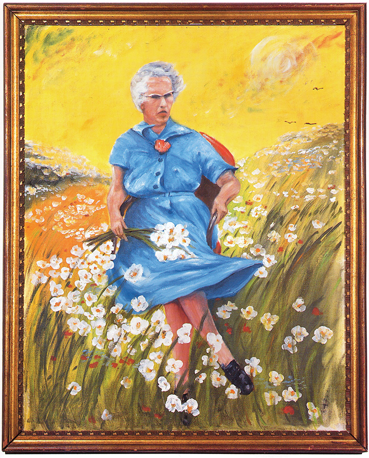 작자 미상, <Lucy in the Field with Flowers>, Oil on canvas.