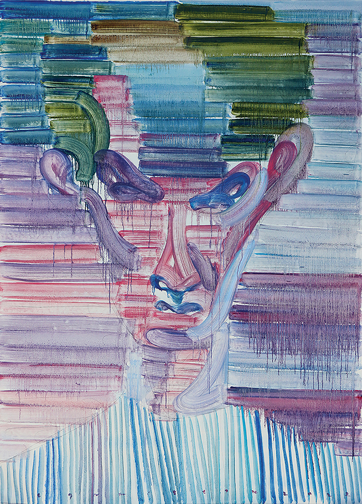 Etsu Egami, <Rainbow-Ice Cold Girl>, 199x142cm ,Oil on canvas, 2022. Courtesy of the artists and Tang Contemporary Art, Beijing, Bangkok, Hong Kong, and Seoul