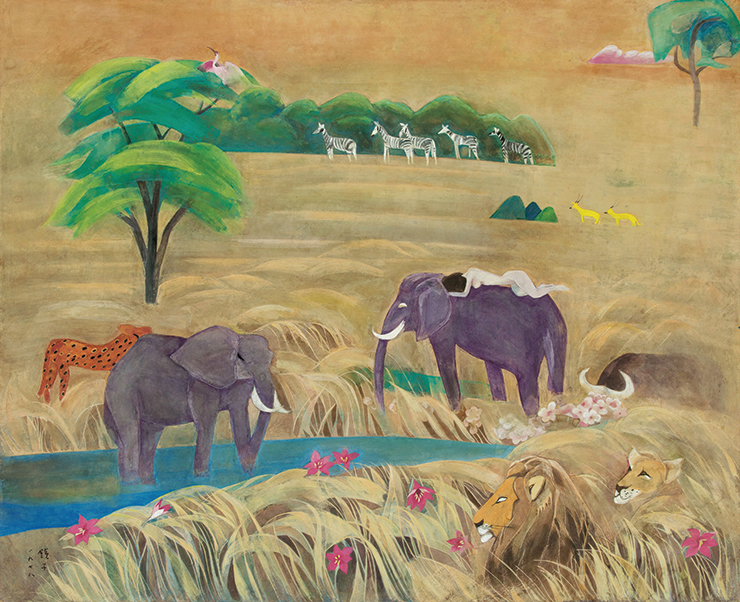 천경자, <초원 2>, 1978. ⓒ 서울특별시