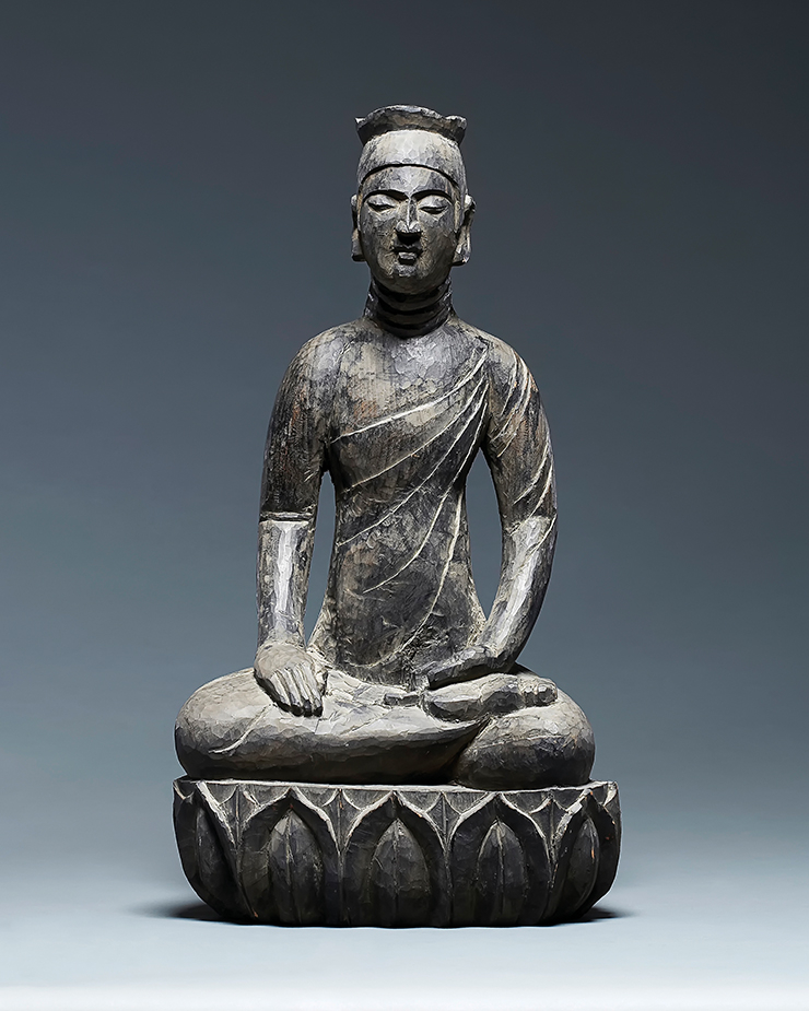 <불상>, 1971년 3월, 나무, 45x24.2x17.5cm, 개인 소장.