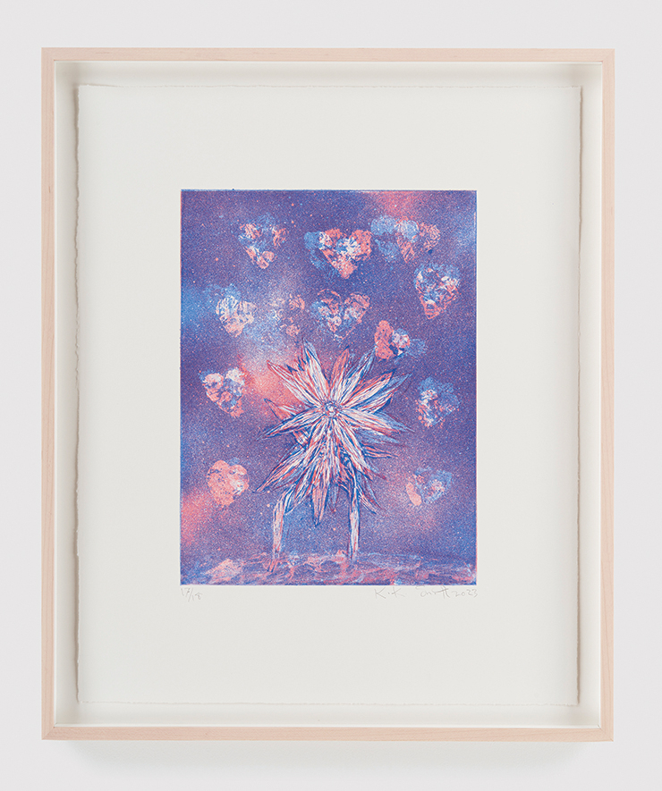 <Evening Light>, 2023, Etching, 47x38.1cm. © Kiki Smith, Courtesy of Pace Gallery