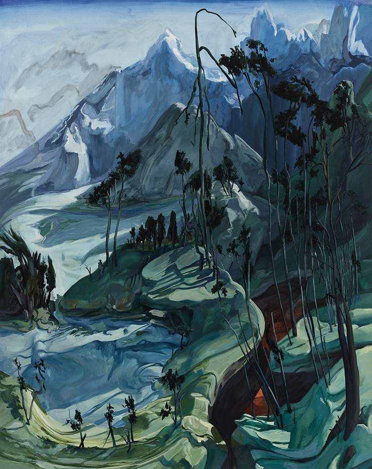 <Field Guide>, 2022, Oil on linen, 96x76 in | 243.84x193.04cm. Courtesy of the artist and Perrotin.