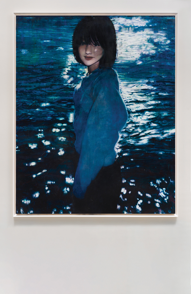 Moka Lee, <Dark Ray 02>, 194x157.5cm, Oil on cotton, 2023. © Moka Lee, Photo Credit: OnArt Studio