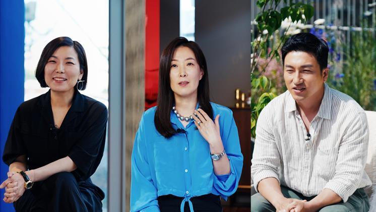 (왼쪽부터) 덴스크 김효진, 엘쎄드지 강정선, 슬로우파마씨 정우성 대표