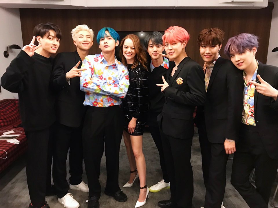 엠마 스톤과 함께 'SNL'에 참여한 방탄소년단