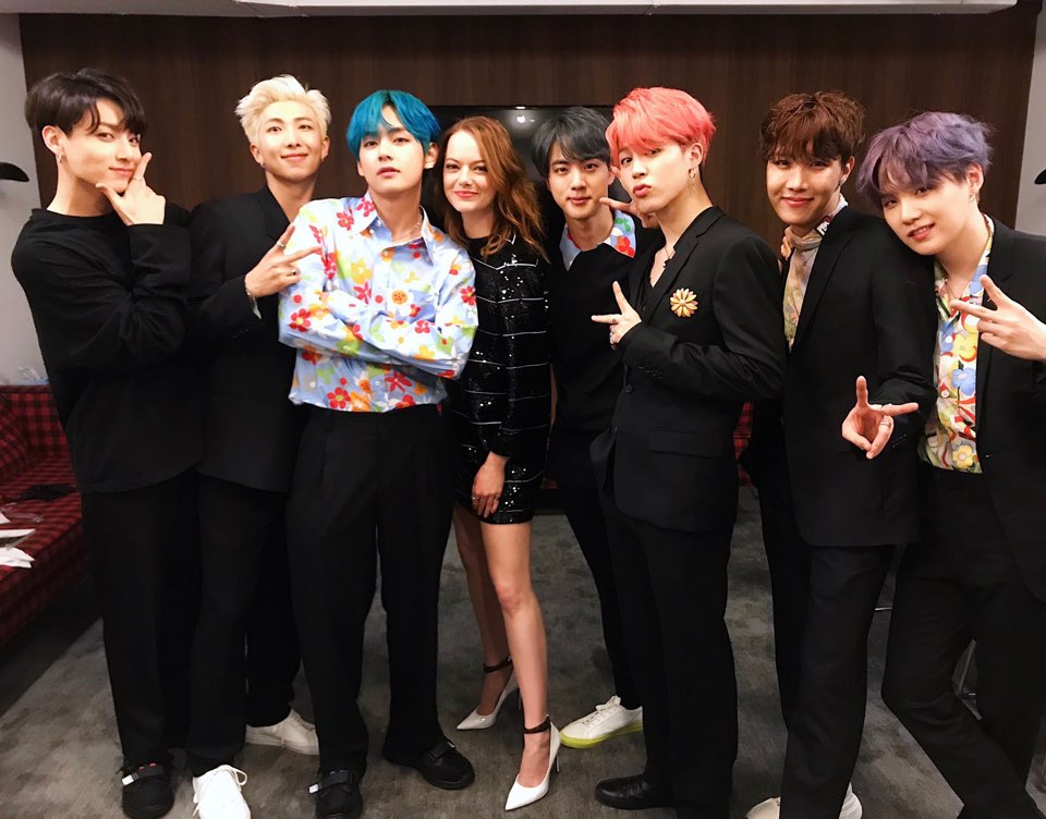 엠마 스톤과 함께 'SNL'에 참여한 방탄소년단