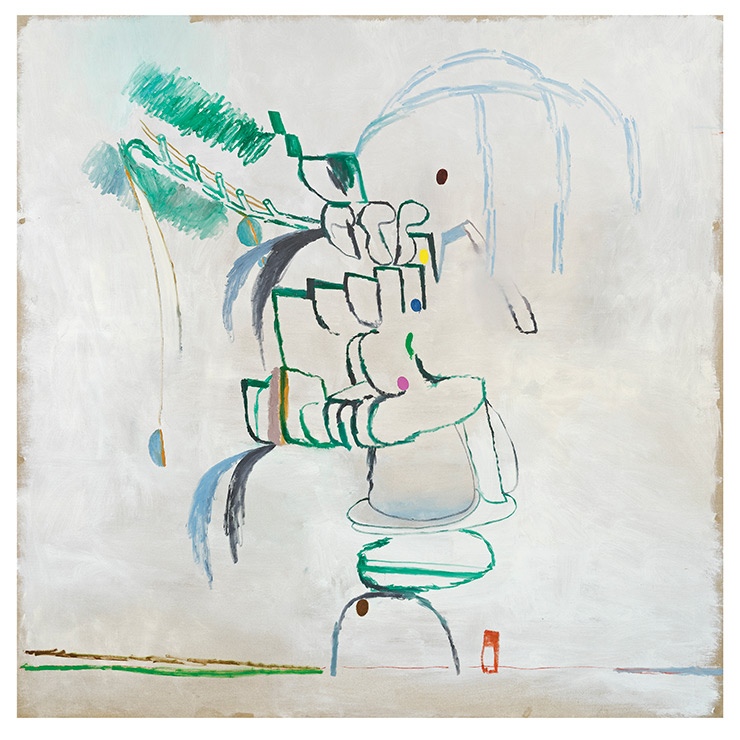 Bek Hyunjin, <아직 삶 20-01 Stilllife 20-01>, 2020, Oil on linen, 216x215cm, Courtesy of the artist & PKM Gallery. 