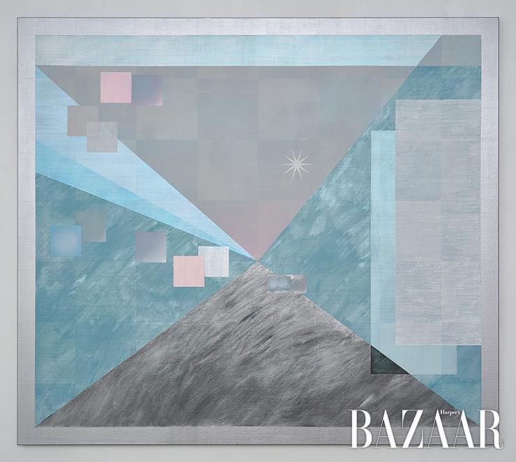 <Underpass, Sinyongsan>, 140x158cm, Acrylic, vinyl paint, spray paint, oil, wax and MIRAVAL® on canvas, 2023.