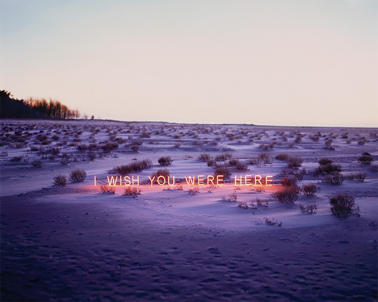 <I wish you were here>, artwork by Jung Lee Project Management by CAVA LIFE Copylight Saint Laurent All Rights Reserved