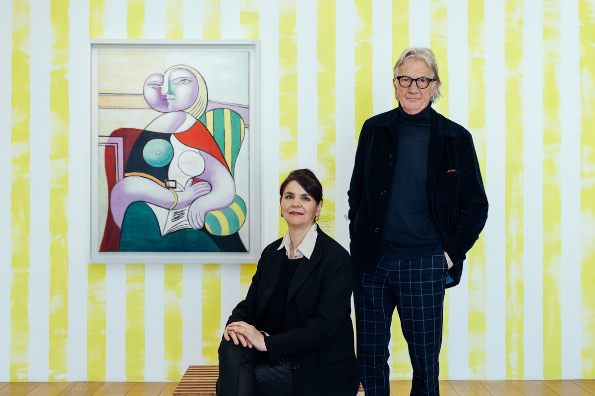 아티스틱 디렉터로 참여한 폴 스미스 경과 큐레이터 세실 드브레 Cécile Debray copyright-Celebration Picasso - Voyez-Vous (Vinciane Lebrun)