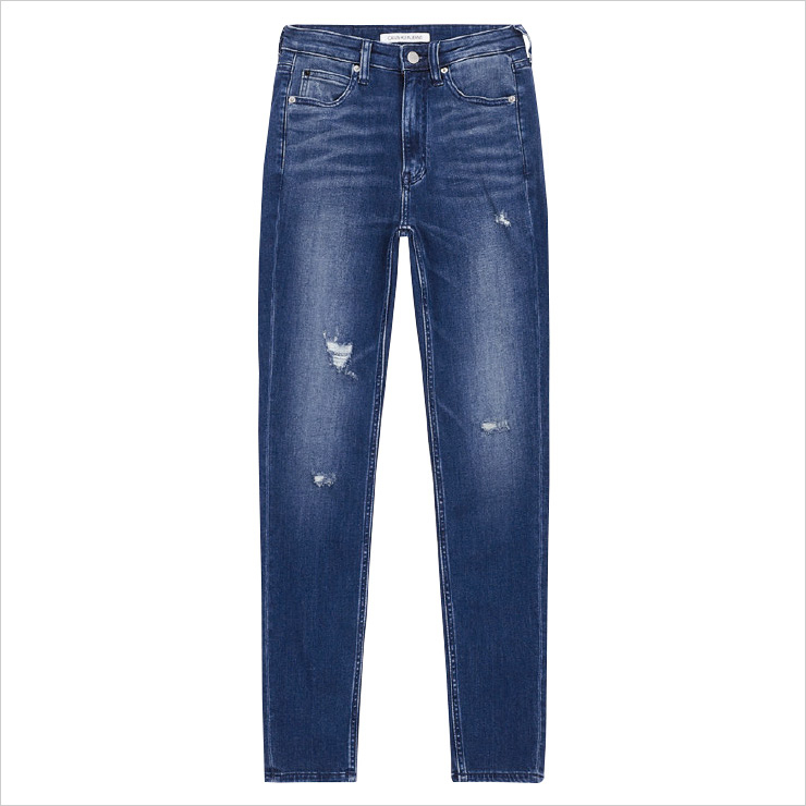데님 팬츠는 22만9천원 Calvin Klein Jeans.