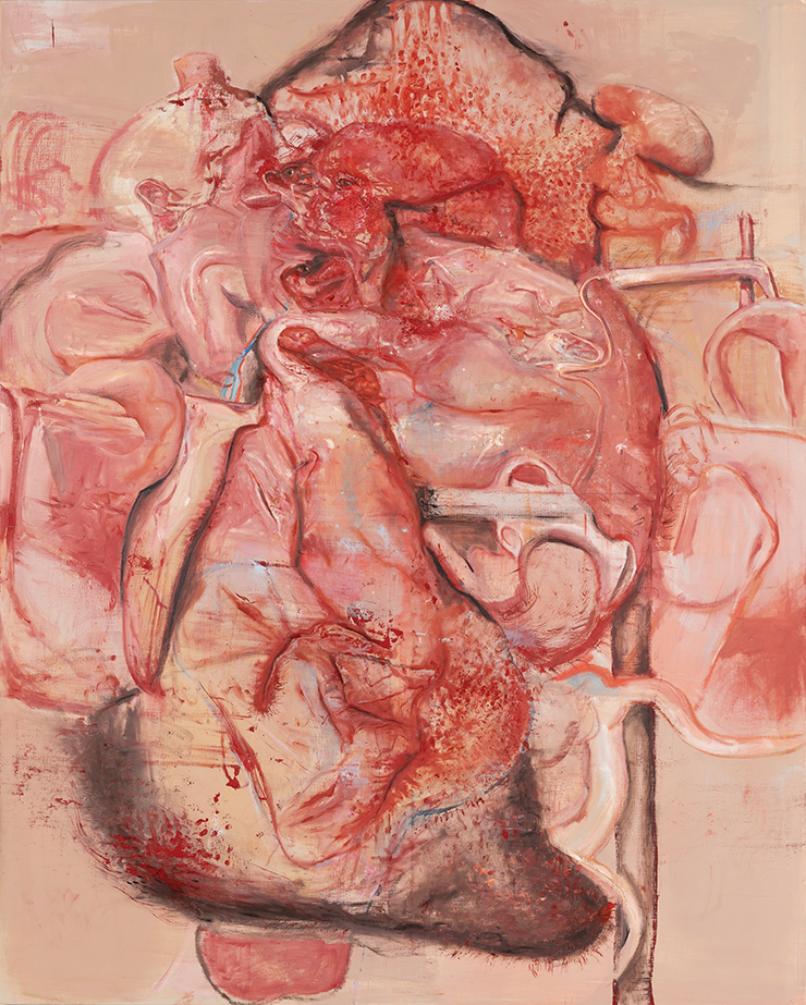 <Oral Communication(구두 소통)>, 2021, Oil on Canvas, 227.3x181.8cm.