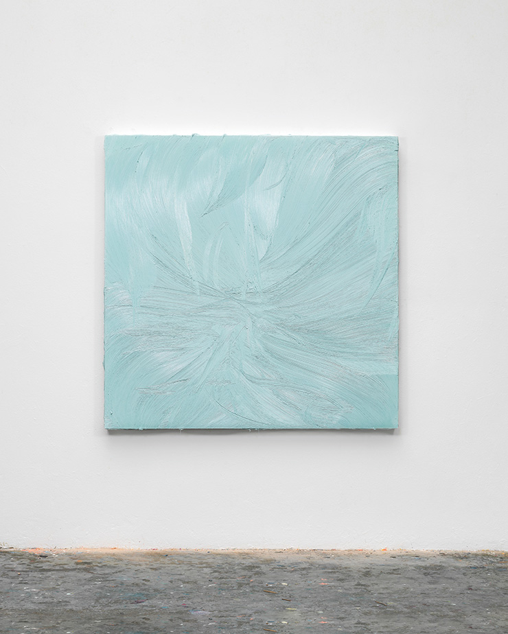  Jason Martin, <Untitled (Mixed white / Ultramarine violet pale)>, 2021, Oil on aluminium, 100x75x8cm. Courtesy Thaddaeus Ropac gallery | London •Paris•Salzburg•Seoul. Photo: Dave Morgan