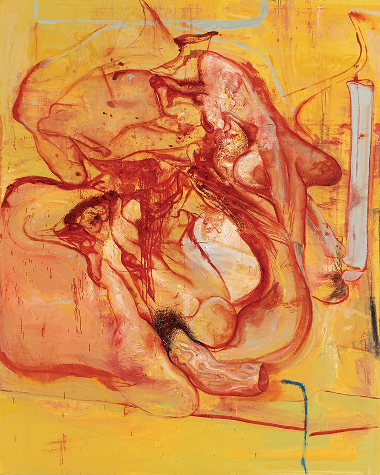 <Injured Dumber(다친 바보)>, 2021, Oil on Canvas, 227.3x181.8cm.