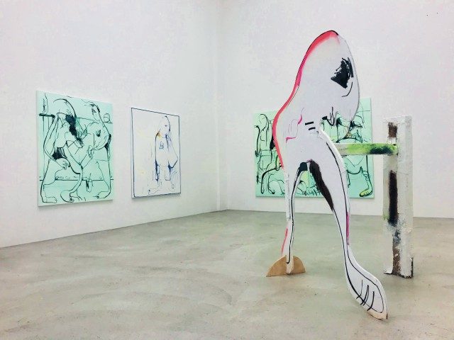 안드레아스 에메니우스의 작품 설치 전경.