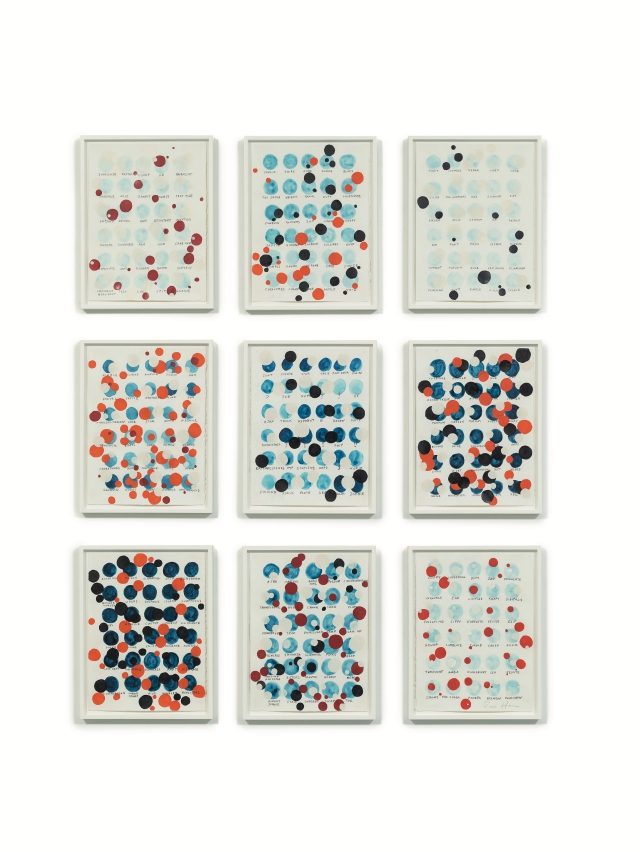 ‘Remembered Words—(Sunflower)’, 2012-2013, Watercolor, graphite, and gum arabic on paper, 38.1×27.9cm, Photo by Tom Powel Imaging, Courtesy of the artist and Kukje Gallery, Image provided by Kukje Gallery