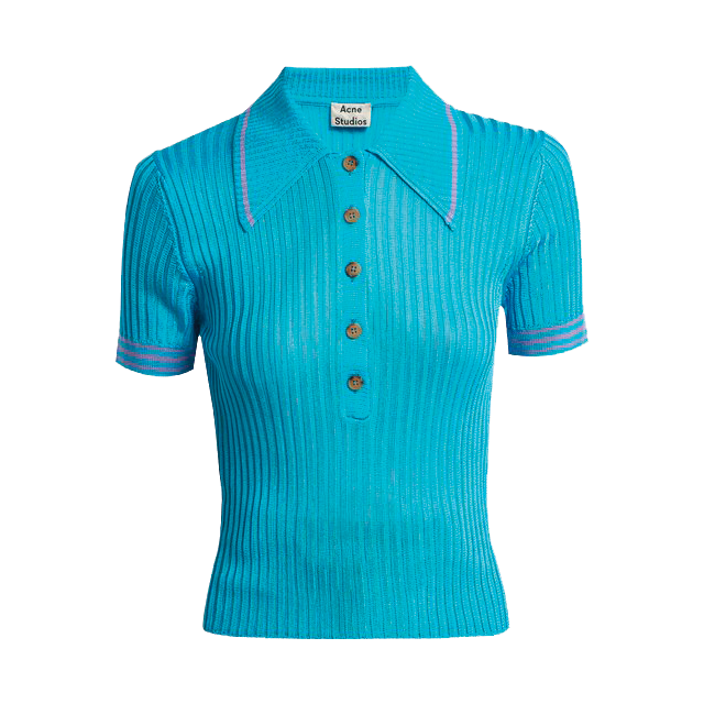 피트되는 실루엣의 폴로셔츠는 Acne Studios