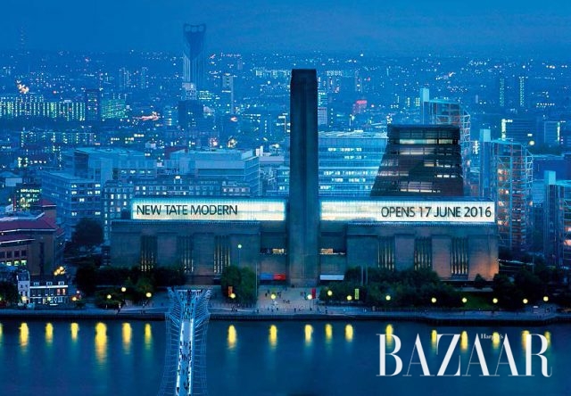 토요일 밤 10시까지 개방되는 테이트 모던 (The new Tate Modern © Hayes Davidson and Herzog & de Meuron)