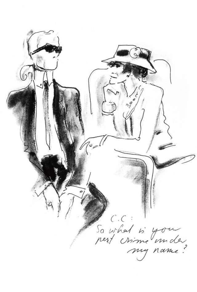 칼 라거펠트가 스케치한 샤넬 여사.