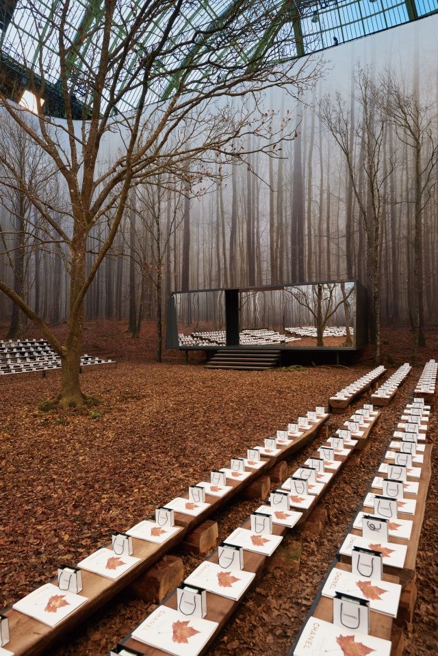 샤넬의 쇼장 전경.