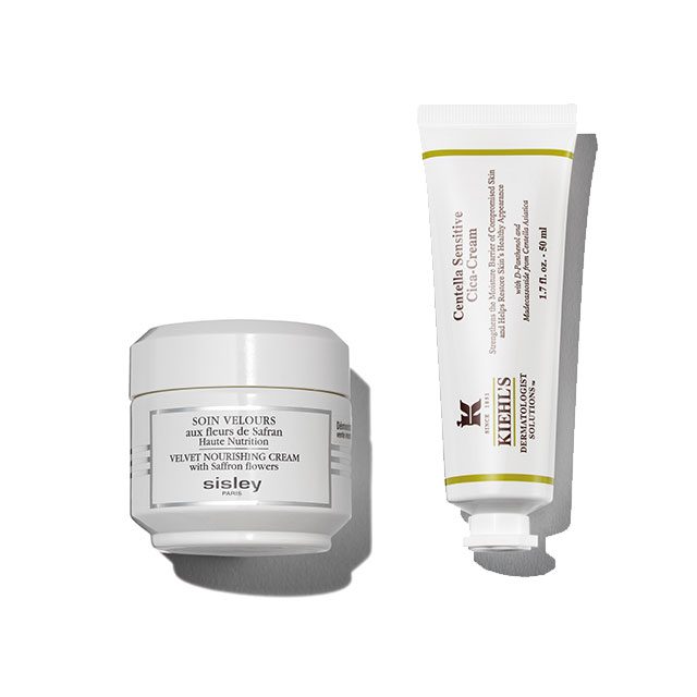 Sisley 쑤엥 벨루어 22만원, Kiehl’s 시카 크림 4만9천원.