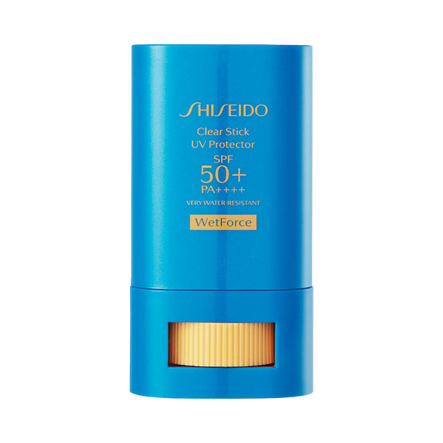 Shiseido 클리어 스틱 UV 프로텍터 미세먼지가 달라붙는 것을 막아주는 스틱 타입 자외선차단제. 2만9천원대.