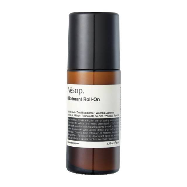 Aesop 
데오도란트 롤-온 ‘겨터파크’의 악몽을 맛보고 싶지 않다면 데오도런트를 반드시 챙겨 갈 것. 
4만1천원.