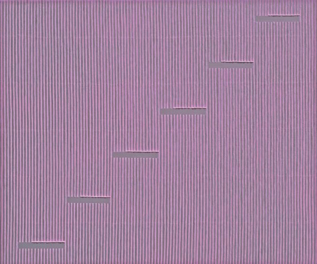 박서보, ‘Ecriture (描法) No. 060728’, 2006, Mixed media with Korean hanji paper on canvas, 162×195cm.