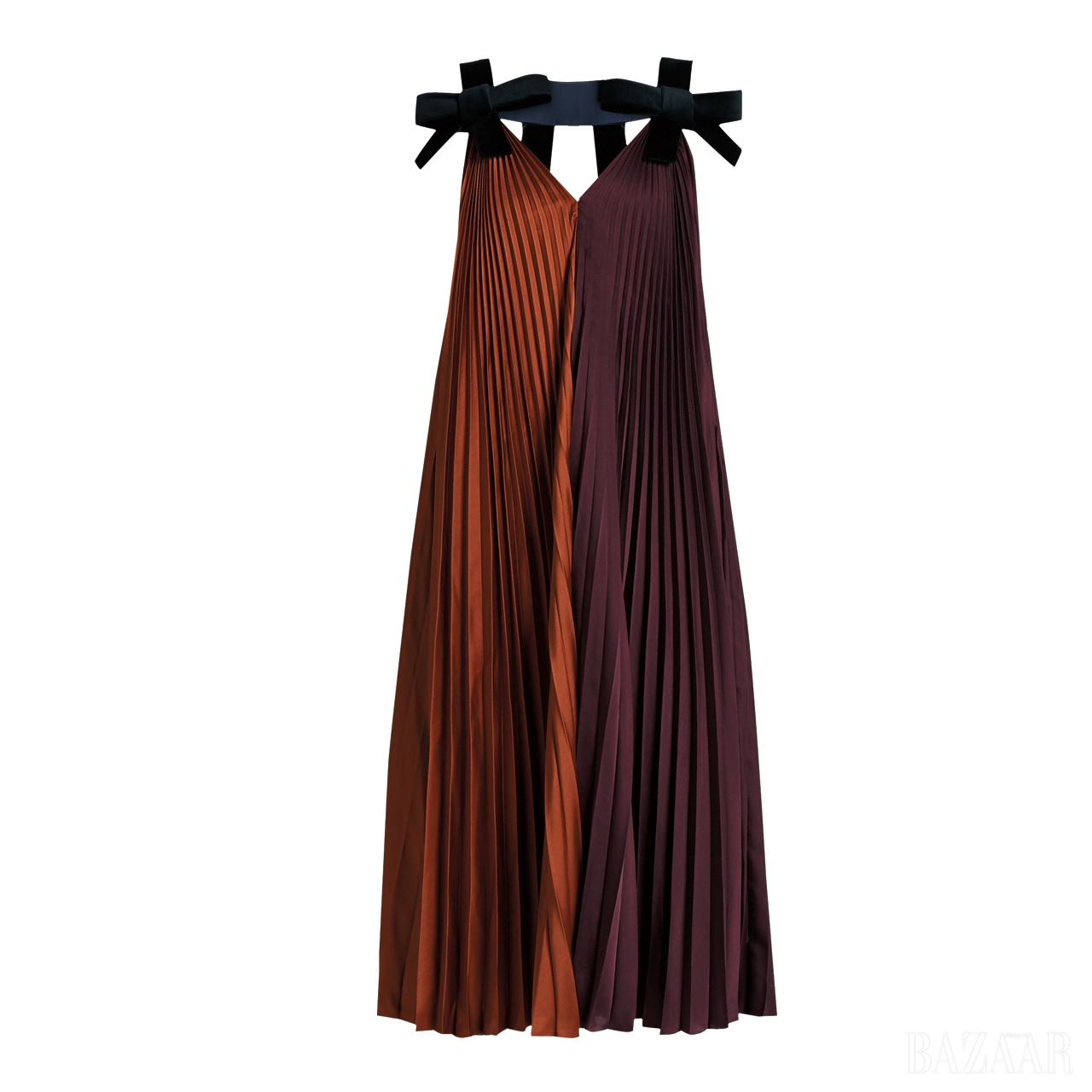 컬러 블록과 리본 장식이 돋보이는 플리츠 원피스는1백90만원대로 <strong>Roksanda by Matches.com</strong>