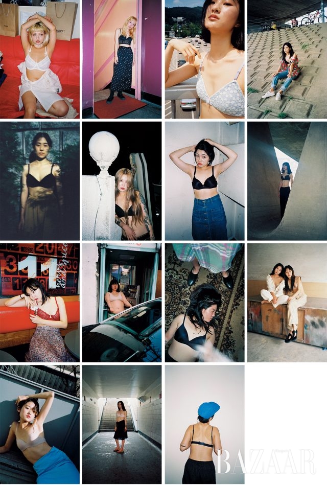 윗옷을 벗은 여자들 - 하퍼스 바자 Harper's BAZAAR Korea 2016년 12월호