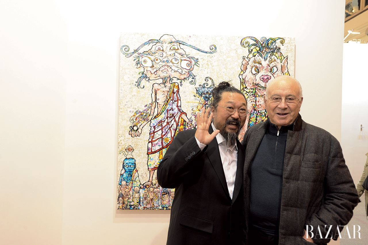 아트021 페어를 찾은 무라카미 다카시