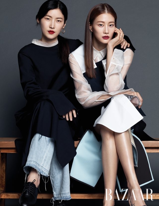 The perfect match - 하퍼스 바자 Harper's BAZAAR Korea 2017년 1월호