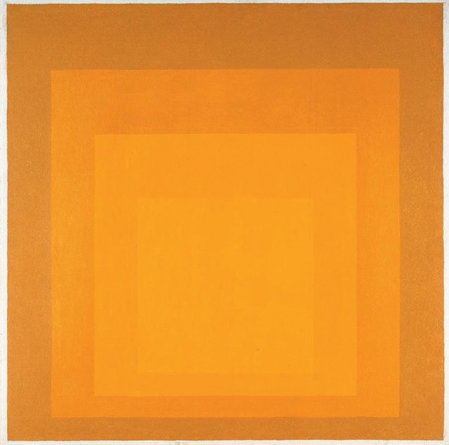 요세프 알버스(Josef Albers), ‘Study for Homage to the Square Departing in Yellow’, (1964) ©The Joseph and Annie Albers Foundation/VG Bild-Kunst, Bonn and DACS, London, 2017 License this image