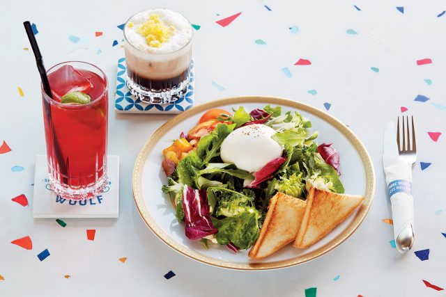 울프의 시그너처 메뉴인 부라타 치즈 샐러드와 버터 크림 헤븐