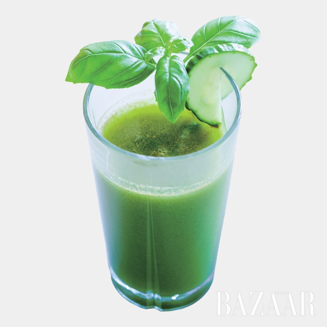 “그린 주스를 많이 주문해서 촬영장에서뿐만 아니라 주변에 항상 챙겨둔다.”