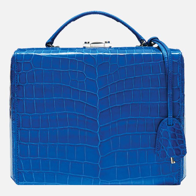 미니멀한 악어가죽 박스 백은 가격 미정으로 Mark Cross by BOONTHESHOP