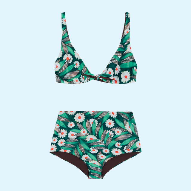 데이지 플라워 패턴의 수영복은 34만원대로 Mara Hoffman by Net-A-Porter
