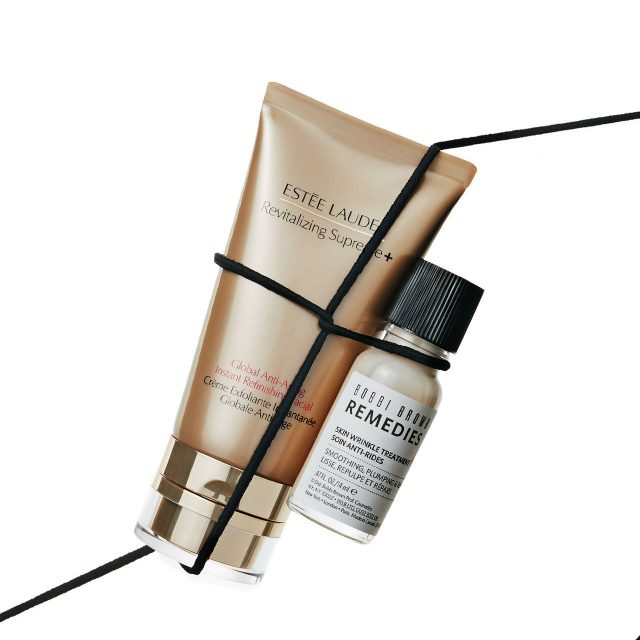 Estee Lauder 리바이탈라이징 수프림+ 인스턴트 리피니싱 페이셜 7만5천원대. / Bobbi Brown 레미디 스킨 링클 트리트먼트6만5천원대.