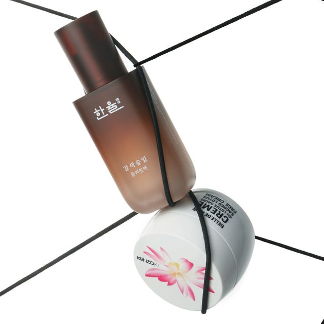 Hanyul 갈색솔잎 율려원액 5만5천원대. / Kenzoki 벨르 드 주르 세이크리드 로투스 페이스 크림 12만7천원.