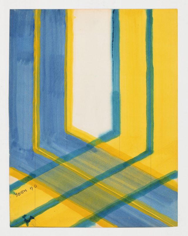 드로잉, 1970, 32×25cm, 종이에 유채.