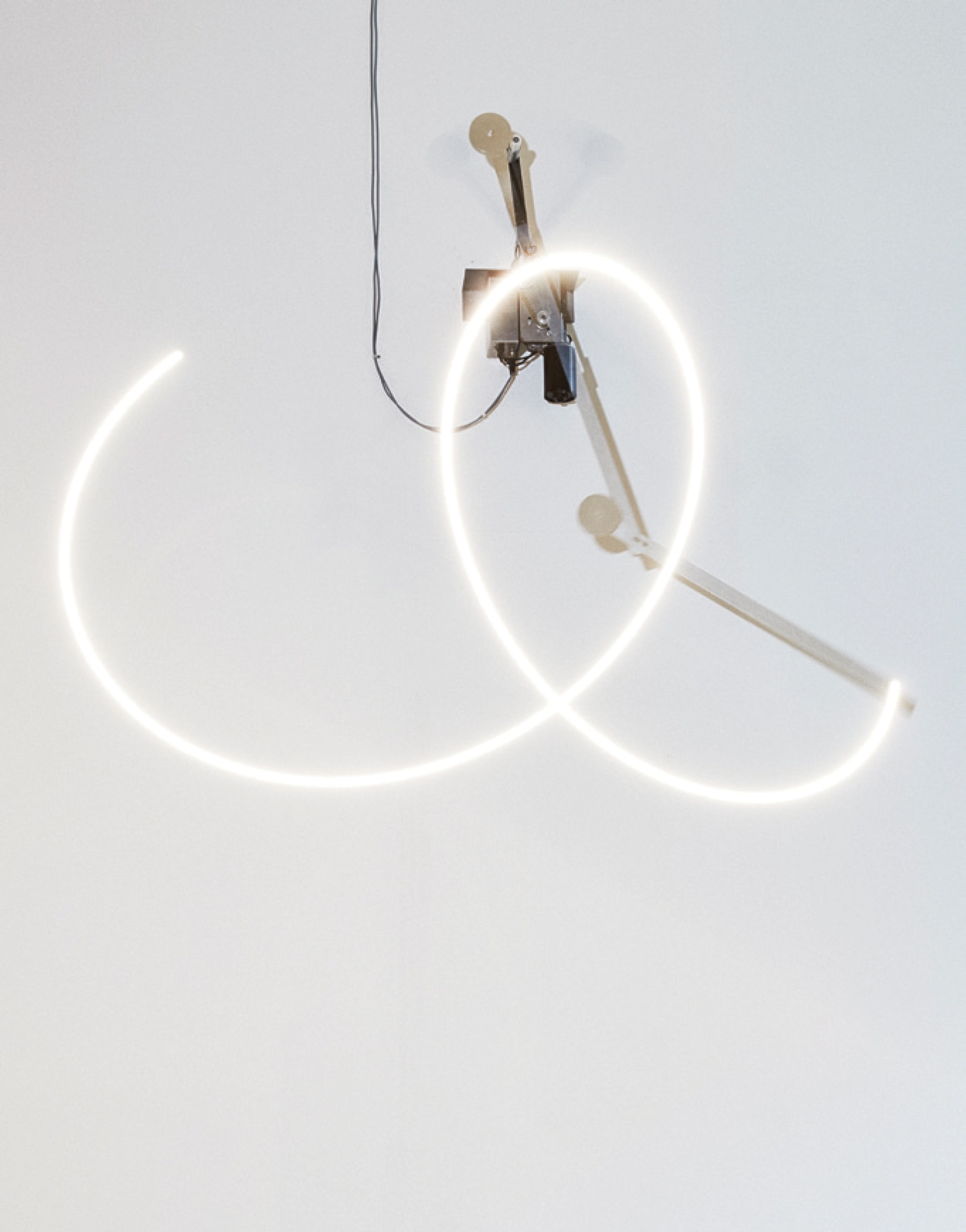 'Your unpredictable sameness', Aluminium, LED lights, motors, control units, Dimensions variable, 2014