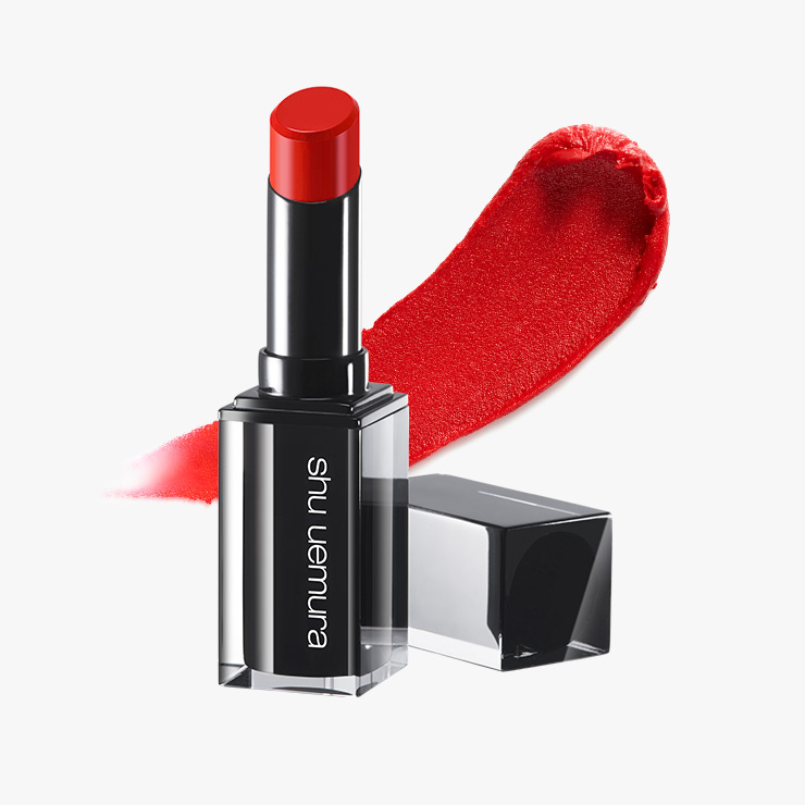 리미티드 에디션으로 출시된 슈에무라 뉴트로 코랄 컬러를 대신할 SHU UEMURA 루즈 언리미티드 마뜨 RD144 4만원대