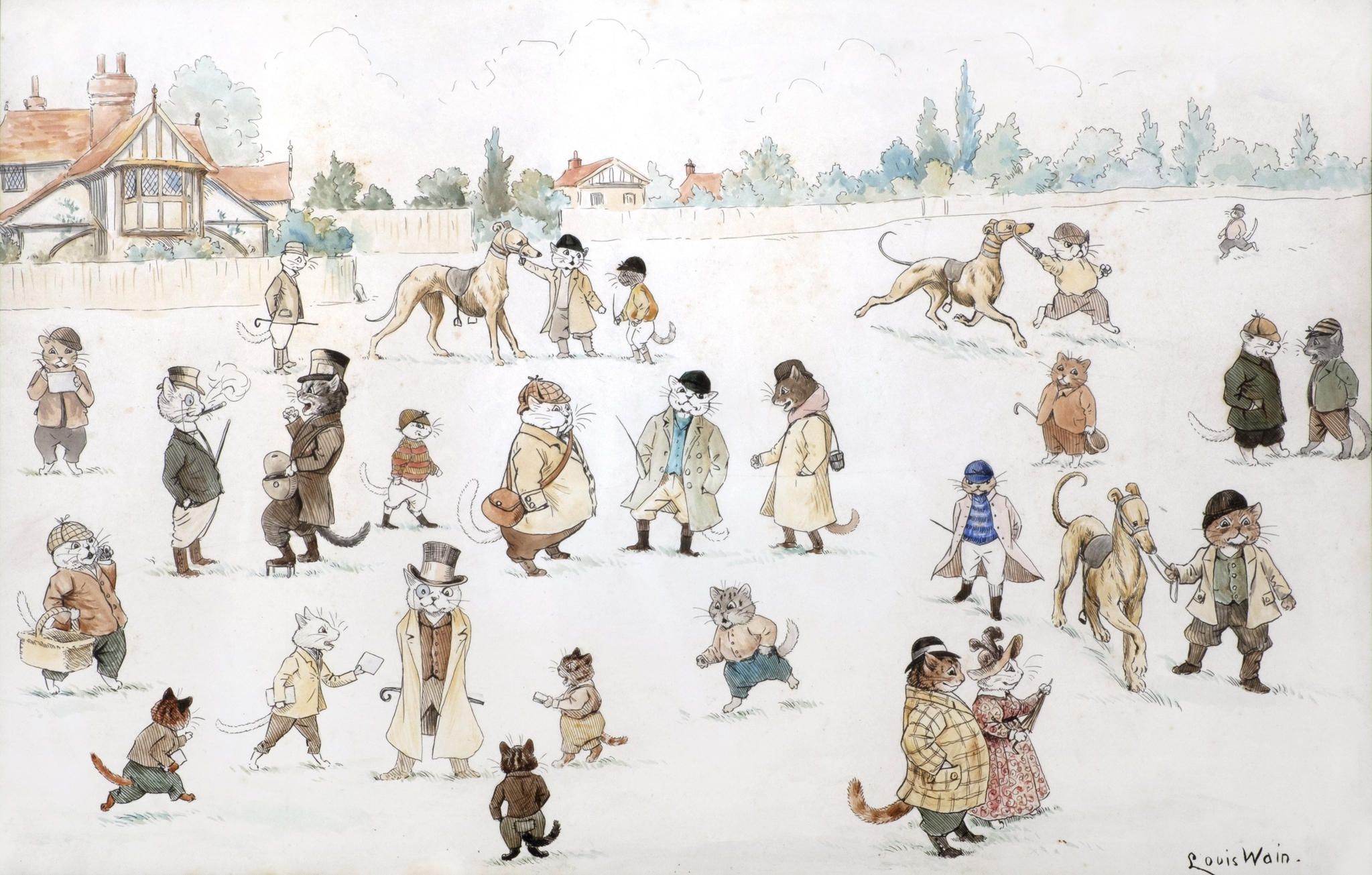 At the Cat-Town Races 고양이 도시의 경주