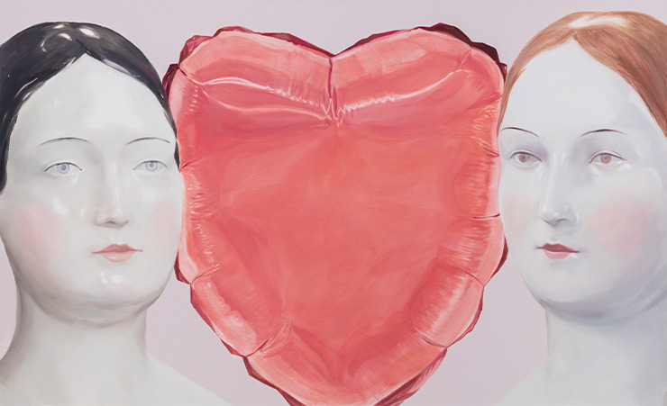 <Meaning of Cliche>, 2019, Oil and acrylic on canvas, 89.4x145.5cm.