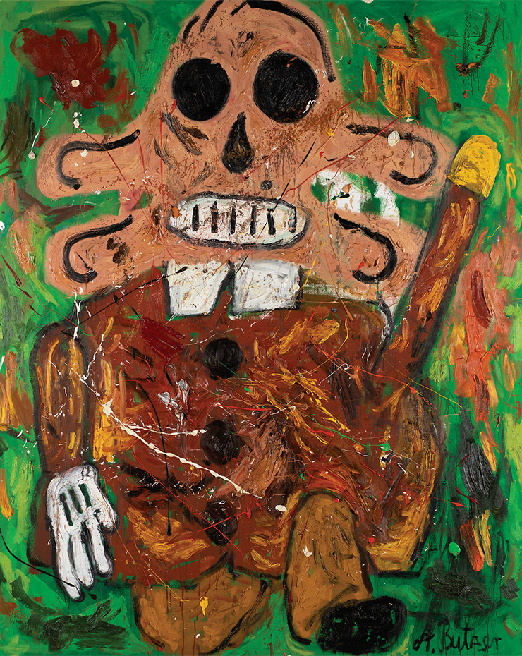 Andre Butzer, <Untitled(Wanderer)>, 2007, Oil on Canvas, 300x241cm.