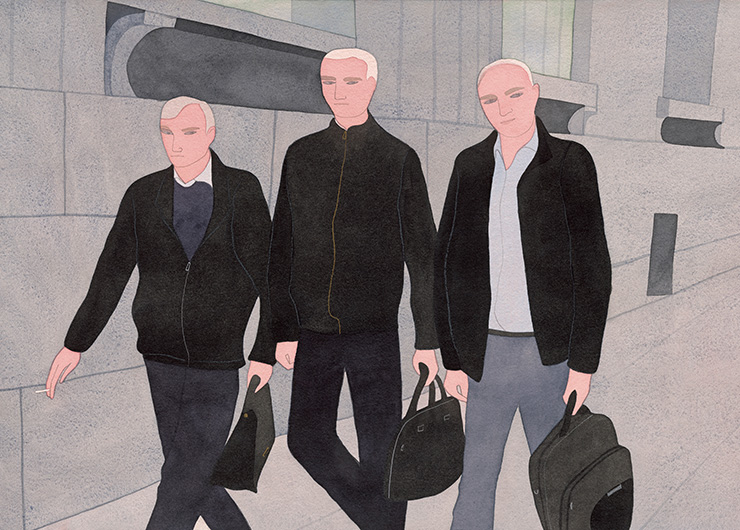 Businessmen, Bolshaya Morskaya Street.