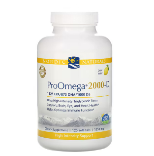 Nordic Naturals, Proomega 2000-D,레몬(60정), 5만원대