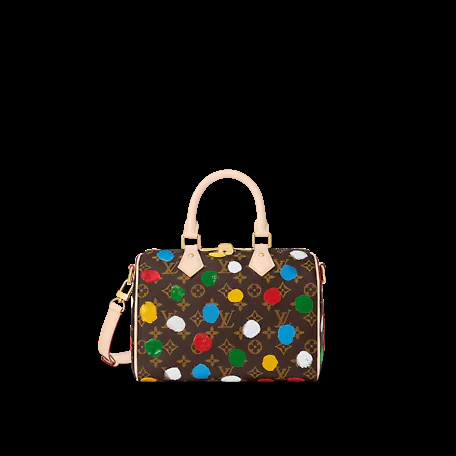 LV X YK 스피디 반둘리에 25 백은 3백53만원 Louis Vuitton x Yayoi Kusama Collection.