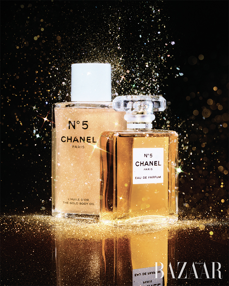 Chanel N°5 골드 바디 오일 250ml 14만6천원. Chanel N°5 오 드 빠르펭 100ml 24만2천원.